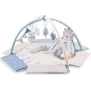 Hrací deka MoMi PASTEL 3v1 vzdělávací podložka pro děti ohrádka