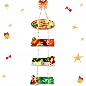 Vánoční dekorace Vánoční světelný věnec 72 LED s časovačem, 8 režimů, napájení na baterie