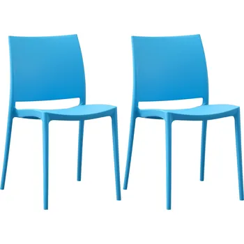 Barová židle LRCZ Sada 2 zahradních židlí Meton Barva: oranžová