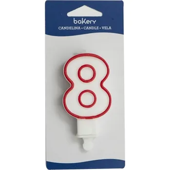 Dortová svíčka Svíčka na dort , číslice 8 - Decora