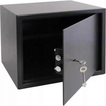 Trezor MECHANICKÝ TREZOR 38x30x30cm 4.0mm NA KLÍČ SKŘÍŇKA POKLADNA