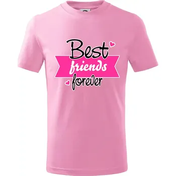 Best friends stuha - Tričko dětské bavlněné - 104-110cm / 3-4 roky ( Růžová )