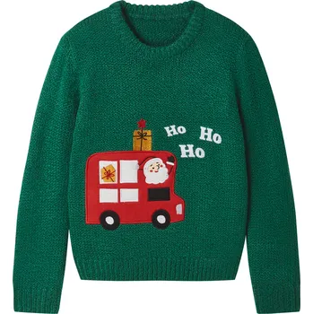 Chlapecký svetr lupilu® Chlapecký vánoční svetr (zelená, 98/104)