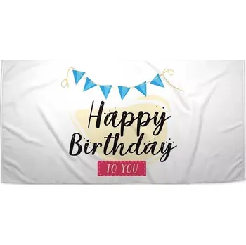 Osuška Sablio Ručník Happy Birthday to you - 50x100 cm