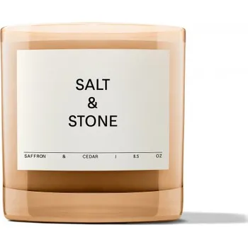 Svíčka Salt & Stone Candle Saffron & Cedar parfémová svíčka 240 g