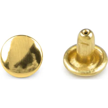 Nýt Duté nýty Ø7 mm oboustranné, malé, 4 zlatá světlá