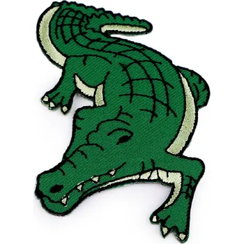 Nášivka Nažehlovačka zvířata, malé, 6 zelená pastelová krokodýl
