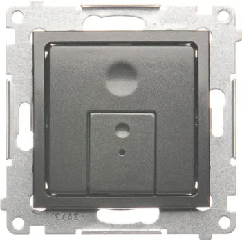 vypínač Stmívač dvoutlačítkový, 230 V~, šroubové svorky, Simon 54 D75310.01/48, antracitová metalizovaná