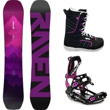 Snowboard Raven Destiny snowboard + Raven Fastec FT360 black/fuchsia vázání + Raven Diva boty 144 cm + S (EU 35-40) + DÁREK + Doprava ZDARMA