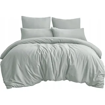 Povlečení JEDNODUCHÁ SADA POVLEČENÍ COMFORT 200x220 TŘÍDÍLNÁ SVĚTLE ŠEDÁ