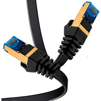 Síťový kabel SÍŤOVÝ KABEL LAN PATCHCORD RJ45 KAT. 7 S/FTP PLOCHÝ CAT7 AGOG 10 m
