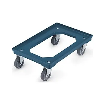 Modrý vozík pro stohování přepravek - Balení po 1 ks