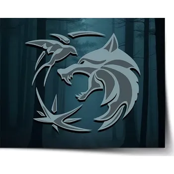 Plakát Sablio Plakát Zaklínač V lese - 60x40 cm