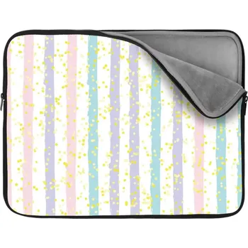 pouzdro na notebook Sablio Obal na notebook Pruhy a tečky štětcem - 17"