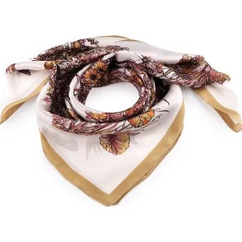 Šátek Saténový šátek 70x70 cm Balení: 1 ks, Varianta: 36 béžová tm. - 8596475671217