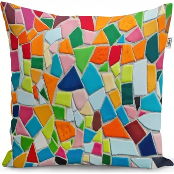 Polštář Sablio Polštář Barevná mozaika - 40x40 cm
