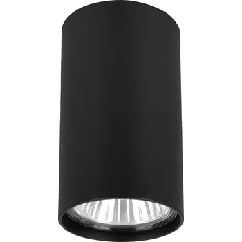 Nástěnné svítidlo Přisazené halogenové svítidlo tuba LED černé GU10