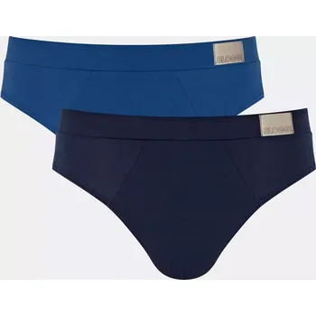 Slipy Pánské slipy GO Natural Brief C2P - BLUE - modré M008 - SLOGGI BLUE M