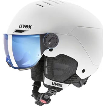 Cyklistická přilba Přilba UVEX Rocket JR Visor White-black mat - 54-58cm