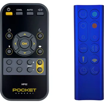 Dálkový ovladač DYSON Pure Hot Cool HP02 BLUE, DS-967826-03 - dálkový ovladač pro větrák, ventilátor duplikát MAGNETICKÝ