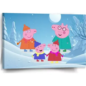 Obraz Sablio Obraz Prasátko Pepina Rodina - 60x40 cm