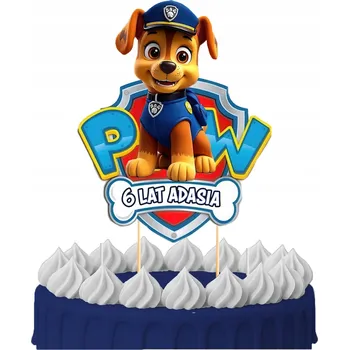 Obraz ZÁPICH DO DORTU Narozeninový Sto let CHASE Tlapková patrola PES POSTAVY TOPPERY 2