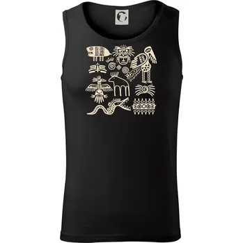 Pánské termoprádlo Indiánské znaky - Tílko pánské Core - M ( Černá )