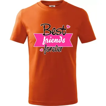 Best friends stuha - Tričko dětské bavlněné - 146 cm/10 let ( Oranžová )