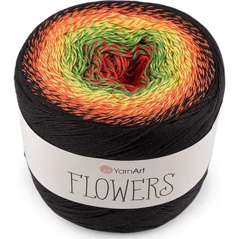 Příze Pletací příze Flowers 250 g, barva 22 (267) černá
