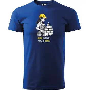 Sablio Tričko s potiskem Ano, jsem zednice - modré 5XL