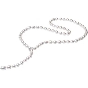 Náhrdelník Stříbrný náhrdelník s bílými perlami Katherine