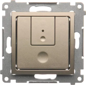 vypínač Stmívač dvoutlačítkový, 230 V~, šroubové svorky, Simon 54 D75310.01/44, zlatá metalizovaná