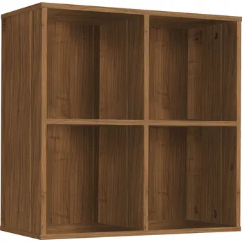 regál BOX 4 ORZECH STOJAN REGÁL POLICE NA LP DESKY VINYLY ŠANONY KONTEJNER SKŘÍŇKA