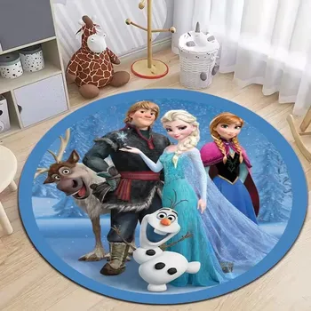 Koberec Koberec s motivem Ledového království pro děti | dětský koberec, kulatý koberec - 5 , 120x120cm