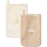 LITTLE DUTCH Žínky s výšivkou 2 ks Baby Bunny