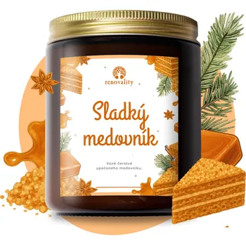 Svíčka Renovality Sladký medovník