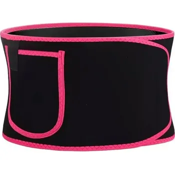 Opasek na cvičení Sportovní stahovací hubnoucí pás na břicho | opasek - Růžový