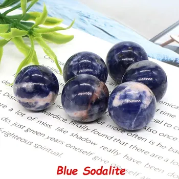 Náhrdelník Mini koule z přírodního krystalu | korálky, náhrdelník - Modrý sodalit , 1 KS