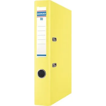 Pákový pořadač Donau Master - A4, šíře hřbetu 5 cm, žlutý