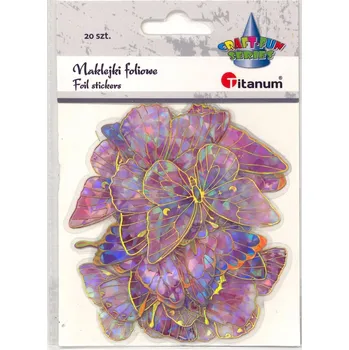 samolepka Samolepka Craft-Fun Series Motýli růžoví Samolepky fóliové Titanum