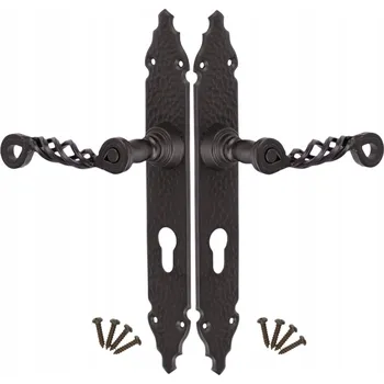 Dveřní kování Klika pro branky a vrata Km Express Dlouhá, Rozeta pro vložku