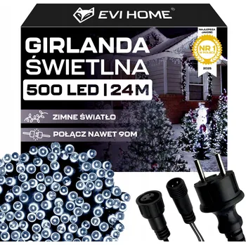 Obraz Světelný závěs EVI rampouchy 301 - 500 LED 500 LED 22,5M FLASH