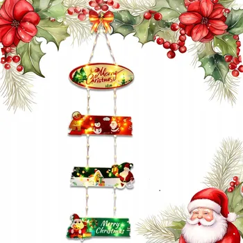 Vánoční dekorace Závěsné SVĚTELNÉ LAMPY 72LED VÁNOČNÍ OSVĚTLENÍ NA STROMEČEK BÍLÁ TEPLÁ 91CM