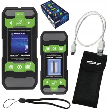 Měřící laser Laserový dálkoměr 40 metrů Detektor kabelů a profilů DEDRA MC0965 2v1