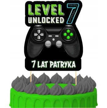 Obraz ZÁPICH DO DORTU Narozeninový Sto let GAMER HRÁČ PAD POSTAVY TOPPERY 5