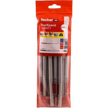Hmoždinka FISCHER Rámová hmoždinka DuoXpand 10x140 T ocel galvanicky pozinkovaná - 10 Ks