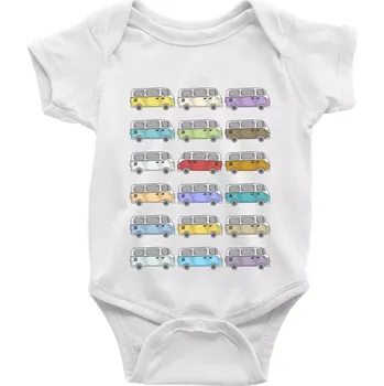 Kojenecký body Dovolená obytňákem - Body kojenecké s krátkým rukávem - Krátký r. 12-18 měs ( Bílá )