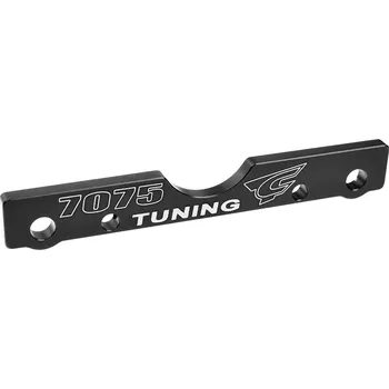 RC náhradní díl Team Corally Hliníkový držák ramen- PZ - Swiss Made 7075 T6 - 3mm - tvrzený - černý - Made In Italy