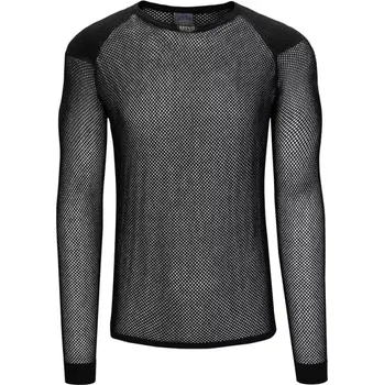 Pánské tričko Funkční triko Brynje Super Thermo Shirt w/inlay, black – extrémní výkon i komfort - 4XL