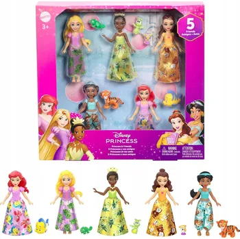 Figurka Sada 5 figurek princezen DISNEY PRINCEZNY DISNEY ARIELKA ROSZPUNKA